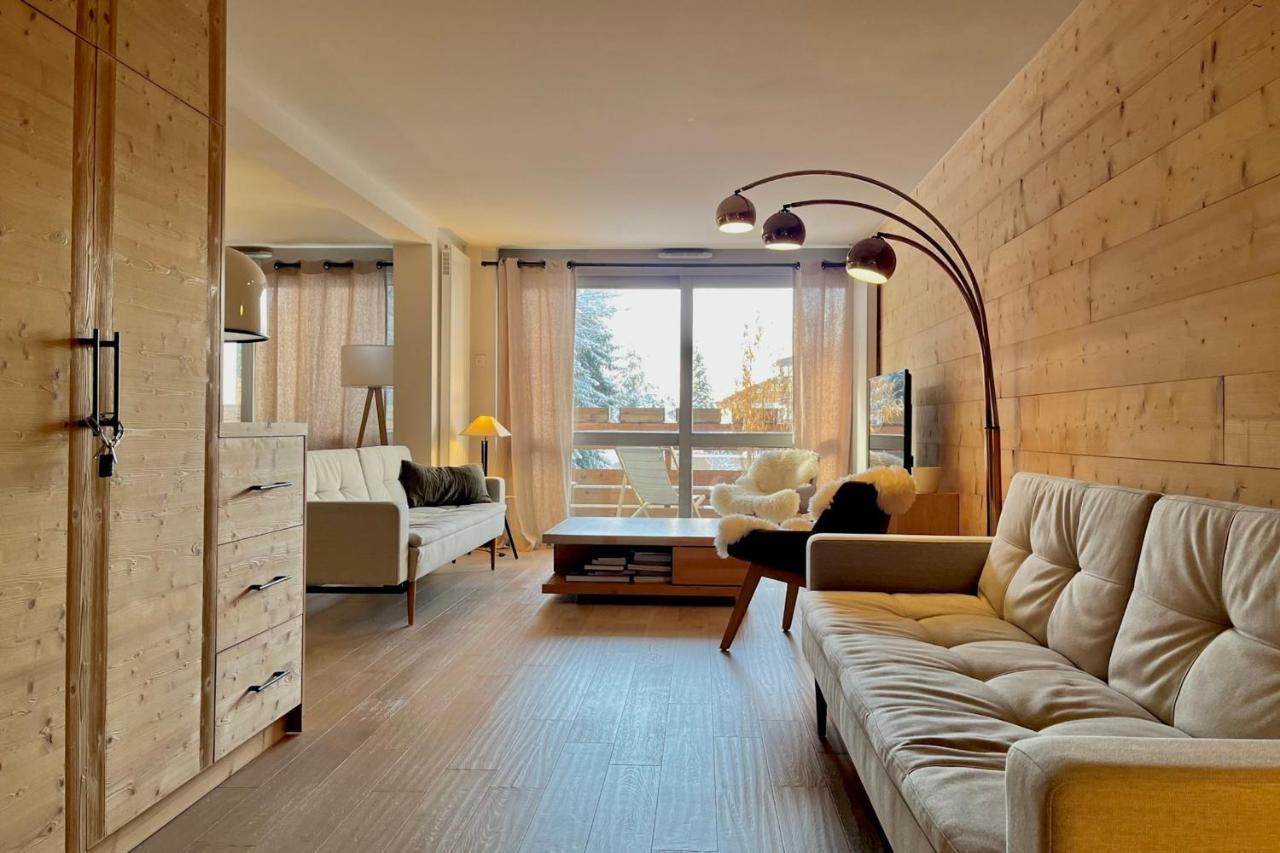 Modern Apt At The Foot Of The Slopes In Megève Eksteriør billede
